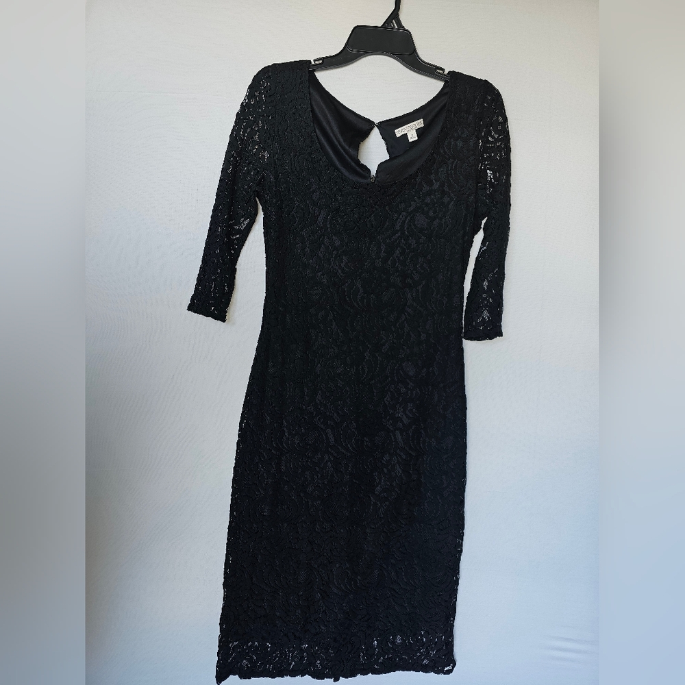 Eva Mendes Dress for New York & Company - Black Lace - Size 10 - Picture 11 of 16